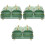 3Set Piatto Da Frutta Verde Con Vassoio, Contenitore Snack E Dolci 5