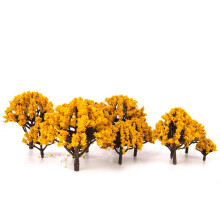 40Pz Alberi Decorativi Arancioni in Per Scenari E Modellismo