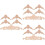 3Set Applique Decorativa in Legno Intagliato Beige Per E Armadi 8