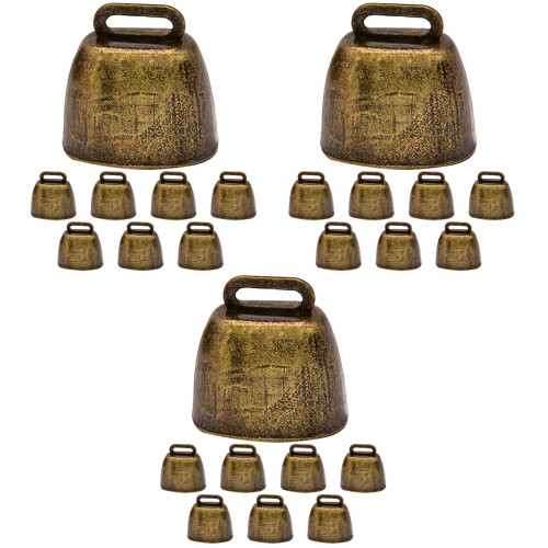 24Pièces Cloches De Bétail Dorées Décoration Animaux 2