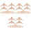 3Set Applique Decorativa in Legno Intagliato Beige Per E Armadi 5