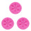 3Pz Stampo Silicone Rosa Fiocco Neve Per Dolci Da Te E Biscotti 2