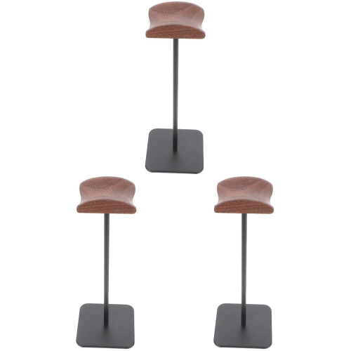 3Pièces Support Casque Stable Et Aluminium Noir 2