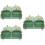 3Set Piatto Da Frutta Verde Con Vassoio, Contenitore Snack E Dolci 8