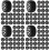 200Pièces Roues En Plastique Noires Pour Jouets Assemblage DIY 7