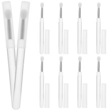 20Pcs Silicone Lip Brush Set White Soft Bristle Lip Balm Applicators