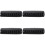 4Pièces Support Bras En PU Coussin Noir Pratique Et Élégant 4