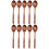 10Pz Cucchiai Legno Cucina Naturali Marrone Set Per 5
