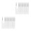 20Pcs Silicone Lip Brush Set White Soft Bristle Lip Balm Applicators 7