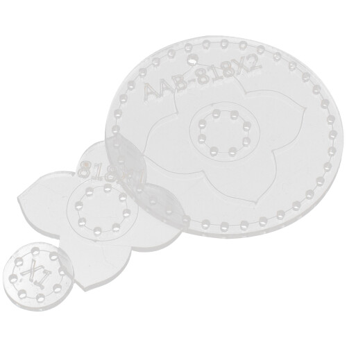 6Pièces Gabarits Acryliques Blancs Pour Porte-Clés DIY Multi-Usages