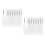 20Pcs Silicone Lip Brush Set White Soft Bristle Lip Balm Applicators 5