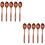 10Pz Cucchiai Legno Cucina Naturali Marrone Set Per 6