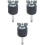 3Pz Hi-Hat Clutch Facile in Lega E Feltro Per Batteria 3