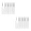 20Pcs Silicone Lip Brush Set White Soft Bristle Lip Balm Applicators 9