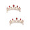 2Pz Tiara Retro Dorata Per Festa E Cerimonia Gioiello 6