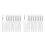 20Pcs Silicone Lip Brush Set White Soft Bristle Lip Balm Applicators 8