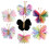 28Pz Fermagli Colorati Farfalla Clip Ragazza 1