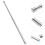 4Pcs Stainless Steel Closet Rods Silver for Clothes Rack Use 7