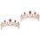 2Pz Tiara Retro Dorata Per Festa E Cerimonia Gioiello 3