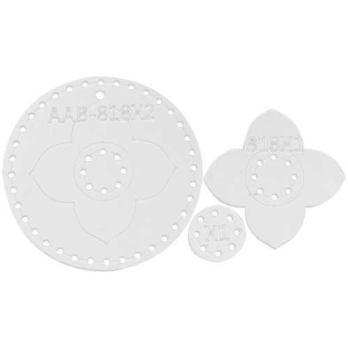 6Pièces Gabarits Acryliques Blancs Pour Porte-Clés DIY Multi-Usages 2