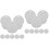 20Pz Placche Tonda Argento in Per Targhette DIY 6