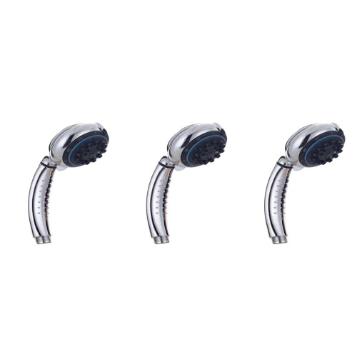 3Pz Doccia Handshower Argento Con E Impugnatura Antiscivolo 2