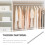 4Pcs Stainless Steel Closet Rods Silver for Clothes Rack Use 10