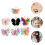 28Pz Fermagli Colorati Farfalla Clip Ragazza 7