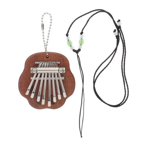 4Pz Pianoforte Da Dito 8 Note Kalimba Portatile Marrone Chiaro