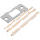 4Sets Metal Door Strike Plates with Wood for Secure Lock Replacement 1
