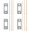 4Sets Metal Door Strike Plates with Wood for Secure Lock Replacement 6