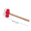 6Pz Giocattoli Martello Rosso Legno E PP Per Bambini E Laboratori 4