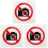 3Pièces Panneaux Acryliques Blancs Interdiction Photographie 4