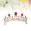 2Pz Tiara Retro Dorata Per Festa E Cerimonia Gioiello 10