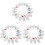 90Sets Bulk Mdf Sublimation Keychain Blanks for Handicraft and Decor 4