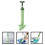 2Pcs Home Use Vacuum Sink Plunger Heavy Duty Light Green 9