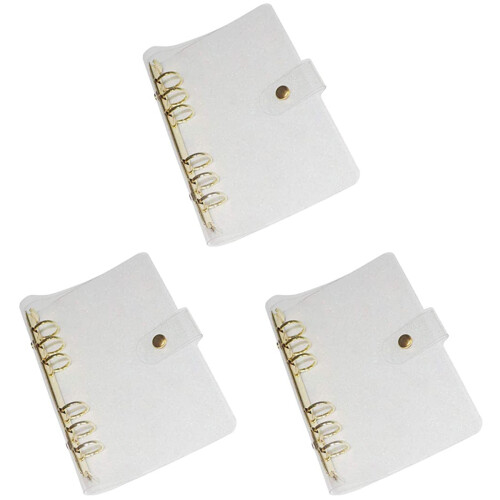 3Pz Raccoglitori A5 Trasparenti in PVC Per , E Ufficio 1