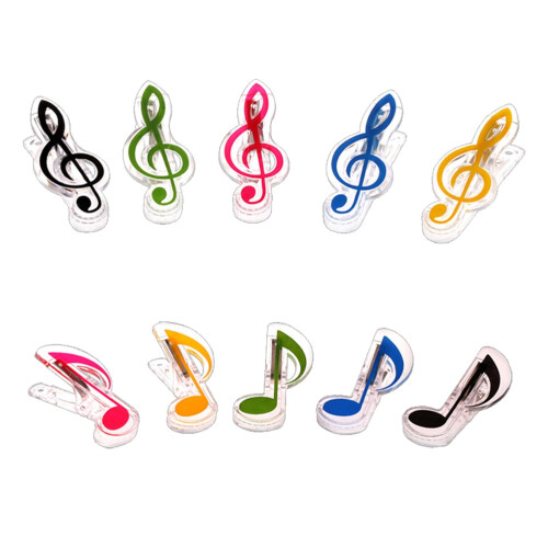40Pièces Clips Colorés Notes De Plastique Pour Pianistes