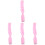 4Pz Treccia Luminosi Rosa Per Per Halloween 4