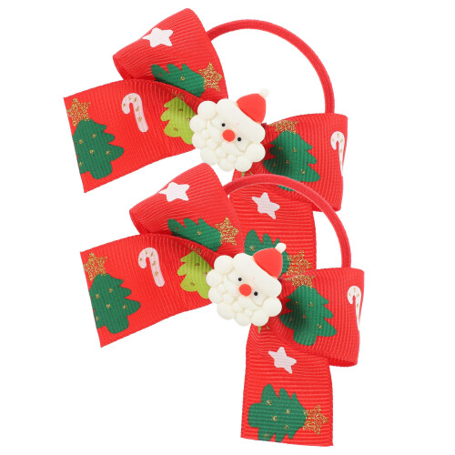 10Pz Natale Tessuto Rosso Elastici E Alla Moda 2