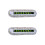 2Pcs Compact White Car Temporary Parking Number Card Luminous Plate 5