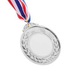 4Pcs Durable Silver Metal Medals for Children Sports Awards and Decor