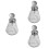 3Pcs Durable Nail Bottles with Pump Dispenser Transparent for Storage 6