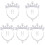 5Set Brillante Argento Con Clip E Collana Bambina 4