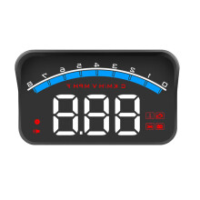 3Pz GPS Speedometro Auto Nero Con Display Regolazione Luminosità