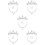 5Set Brillante Argento Con Clip E Collana Bambina 10