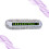 2Pcs Compact White Car Temporary Parking Number Card Luminous Plate 10