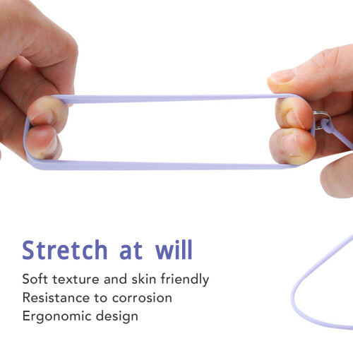Silicone-Wimpern-Zange-Schutzarmband Lila 40cm 1