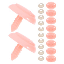 80Pz Nasi Per Bambole Rosa in Con Fissaggi Sicuri