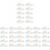 40Pz Clips Nuvola in ABS Per Ragazze Teens 4